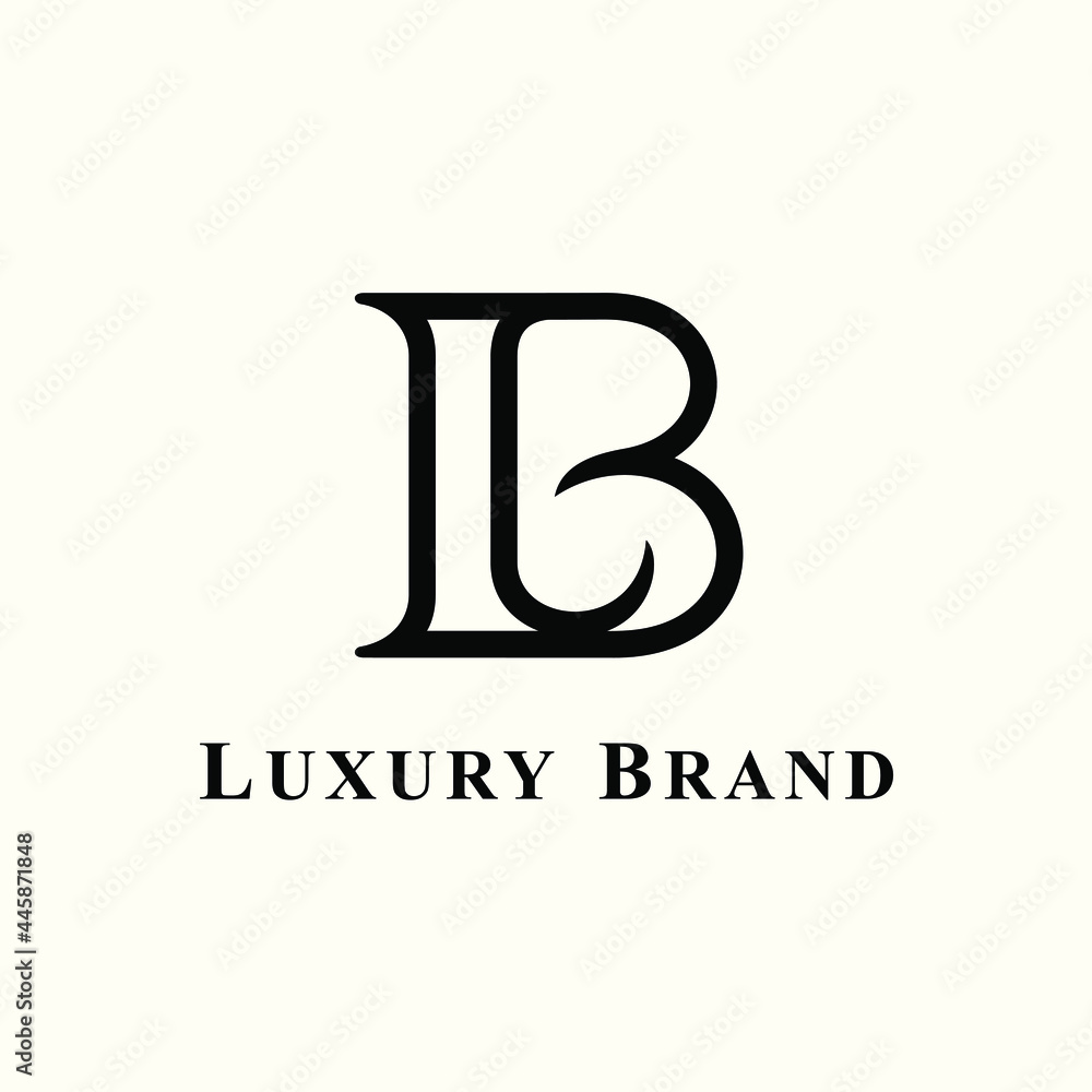 illustration of Initial B retro logo inspiration illustration of Initial B retro logo inspiration