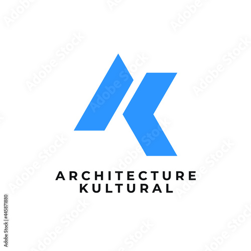 Free Download illustration initial AK alphabet logo inspiration for construction or architect - GFXLoad