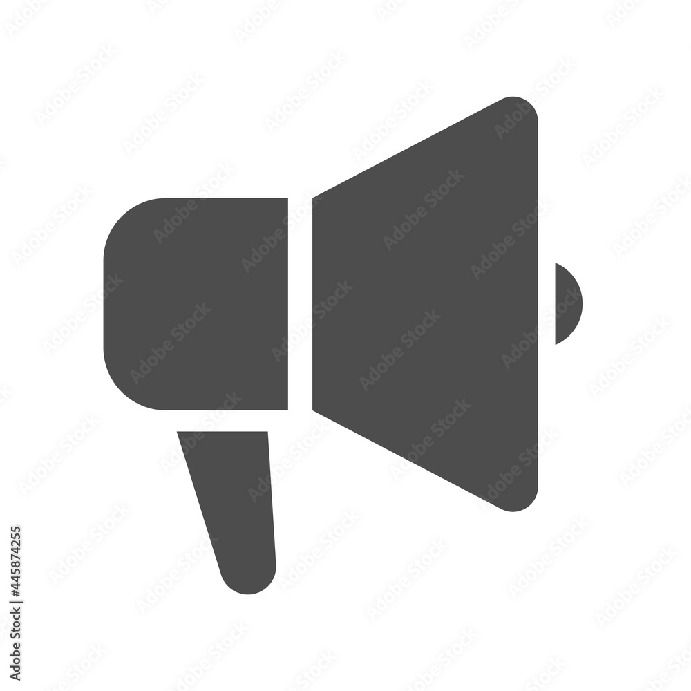 loud hailer silhouette vector icon isolated on white background. megaphone icon for web, mobile apps, ui design and print polygraphy loud hailer silhouette vector icon isolated on white background. megaphone icon for web, mobile apps, ui design and print polygraphy