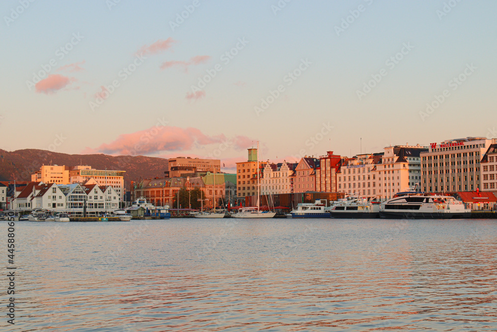 Lovely sunset in Bergen