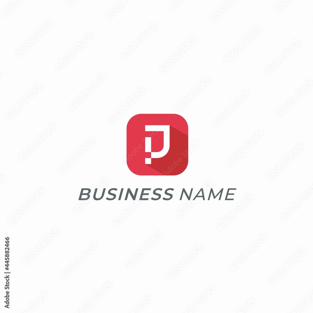 logo design icon bold letter P logo design icon bold letter P
