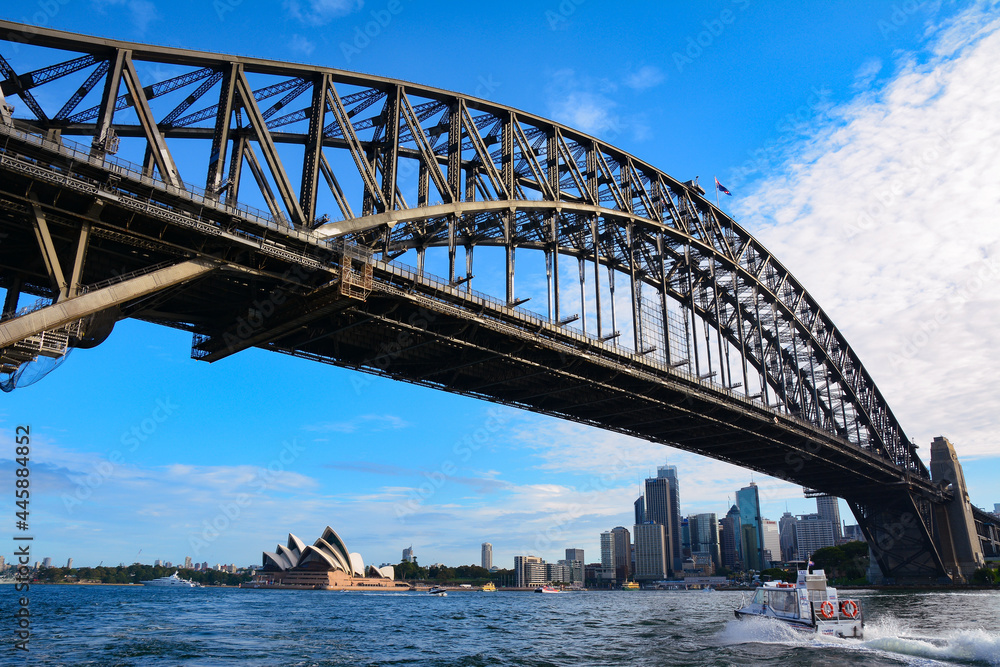 Fototapeta premium Sydney Harbour Bridge, an arch bridge across Sydney Harbour in Sydney, New South Wales, Australia