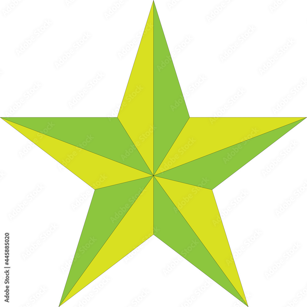 Obraz premium Star in Light Greens