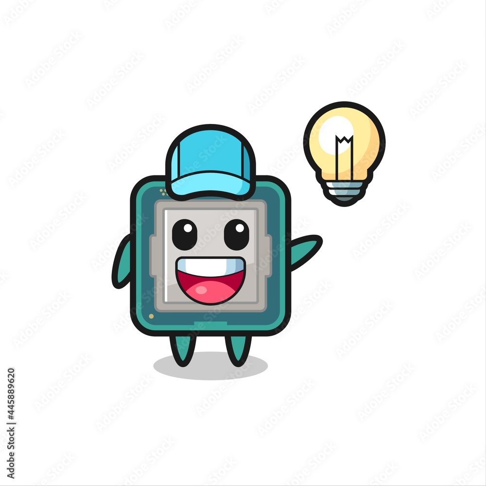 processor character cartoon getting the idea processor character cartoon getting the idea