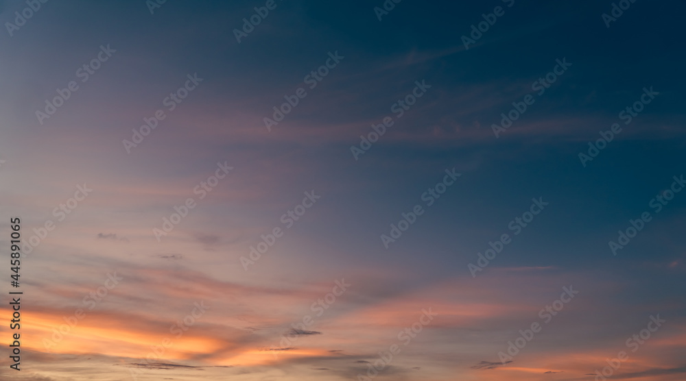 dusk sky in the evening with colorful sunset clouds dusk sky in the evening with colorful sunset clouds