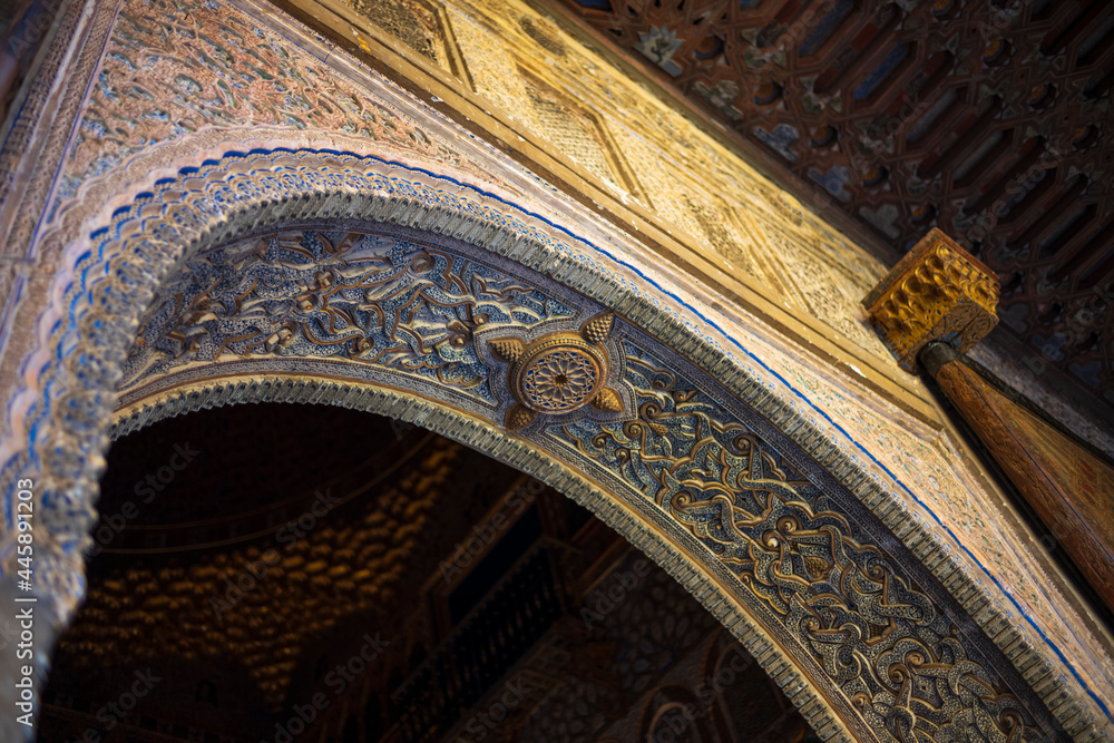 The gardens of the Alcazar on a clear summer day