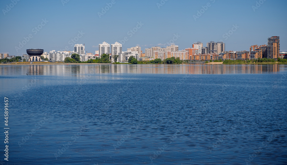 Russian city Kazan on a sunny summer day