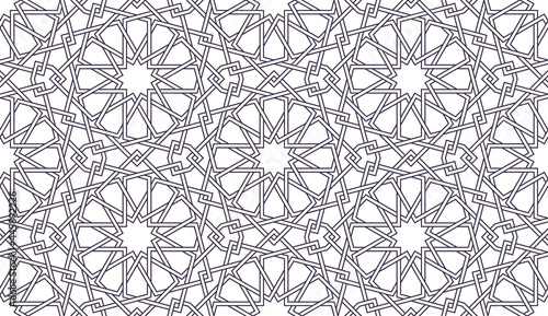 Tableau sur toile Geometric Islamic Seamless Pattern
