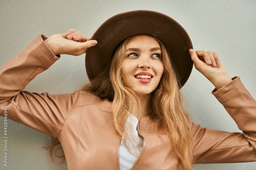Young blonde girl smiling happy standing at the city. Young blonde girl smiling happy standing at the city.