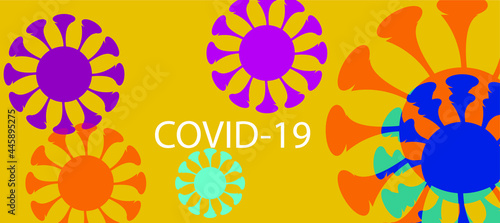 Corona virus background, deadly virus, dangerous disease.