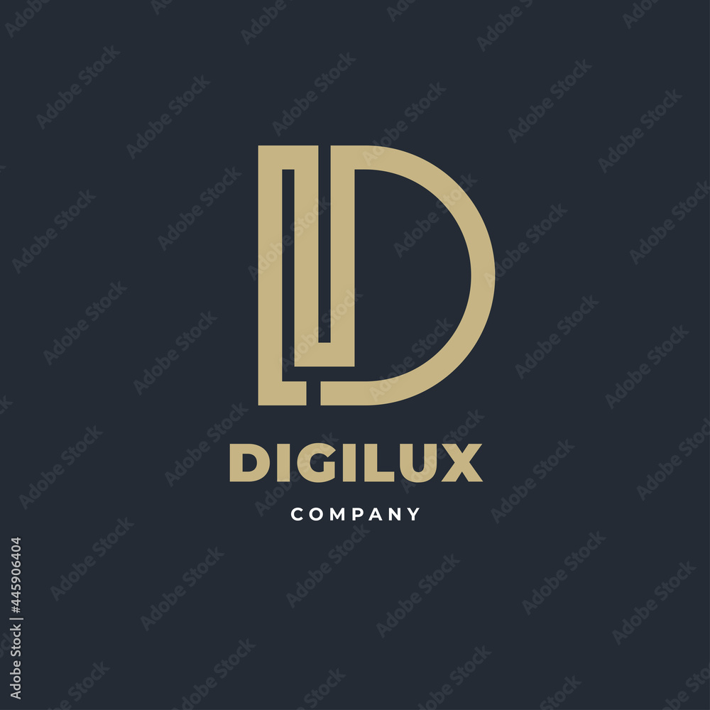Elegant, premium, luxury letter D vector logo design Elegant, premium, luxury letter D vector logo design