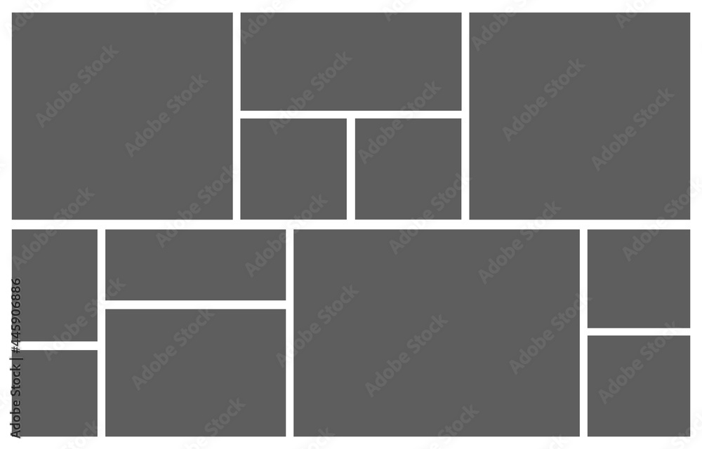Collage Grid Mood Board Photo Mosaic Photomontage Illustration