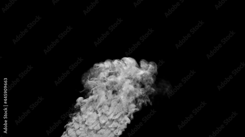 Steam smoke burning and dissipates completely on an alpha channel background. Steam smoke burning and dissipates completely on an alpha channel background.