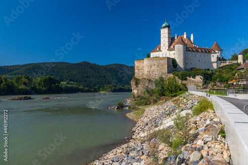Obraz na płótnie Schonbuhel castle from the 12th century on Danube, Lower Austria, Austria w salonie