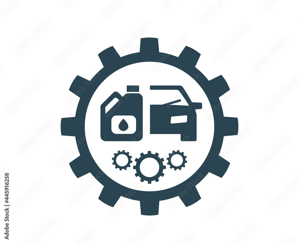 Vector icons, logos for car repair and maintenance and oil change. Car service. Vector icons, logos for car repair and maintenance and oil change. Car service.