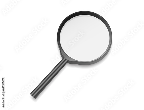 magnifying glass with black frame