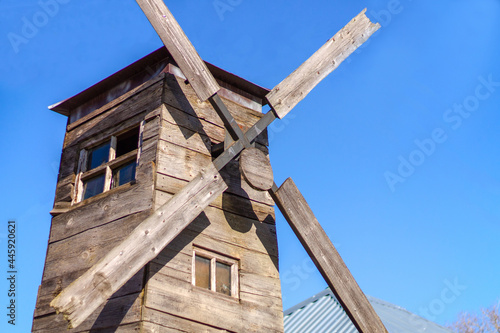 Windmill. For decoration in style of peasant life of 18th century. Topic: peasant style in interior