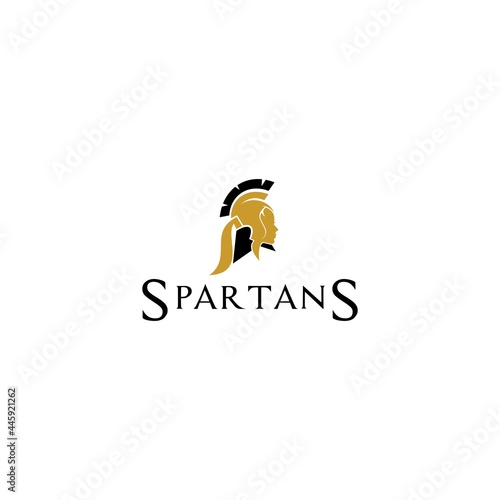 Canvas Print women spartans logo vektor