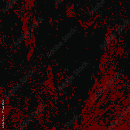 Grunge dark red overlay background. Distress texture of spots, stains, ink, dots, scratches. Vintage damaged dark red backdrop. Dirty artistic design element for print, template, abstract background