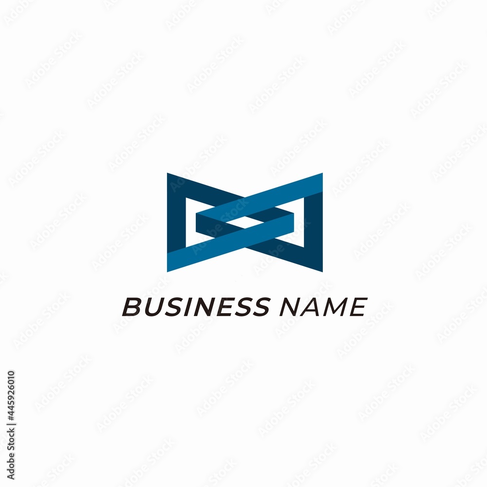 Obraz premium logo creative vector tie and ribbon