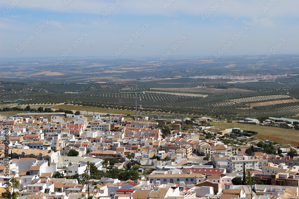 Landscape of Estepa, town in the province of Seville (Andalusia, Spain)