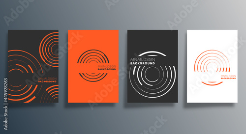 Abstract minimal design for flyer, poster, brochure cover, background, wallpaper, typography, or other printing products. Vector illustration