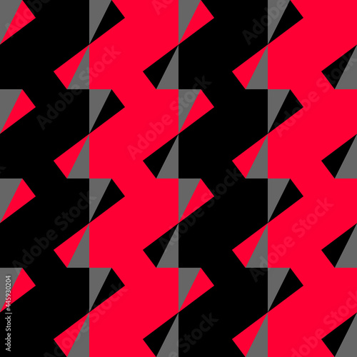 The idea comes from 2 black and red square papers bent 2 ends and arranged 4 x 4 squares. Black and red pattern in EPS8 format