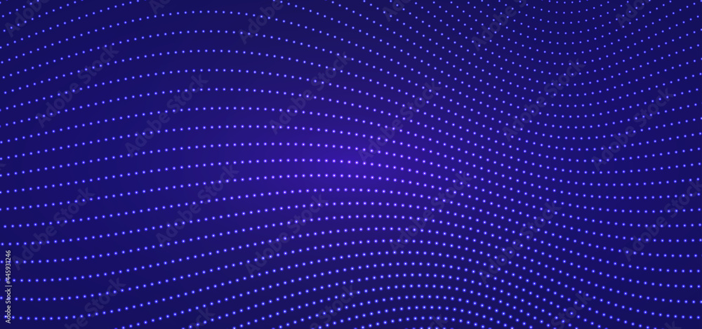 Abstract particle with dot and purple blue background Abstract particle with dot and purple blue background