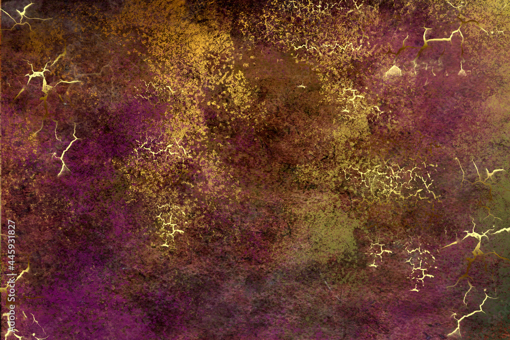 Golden Abstract decorative paper texture background for artwork - Illustration