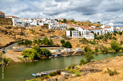 Mertola above the Guadiana River in Portugal