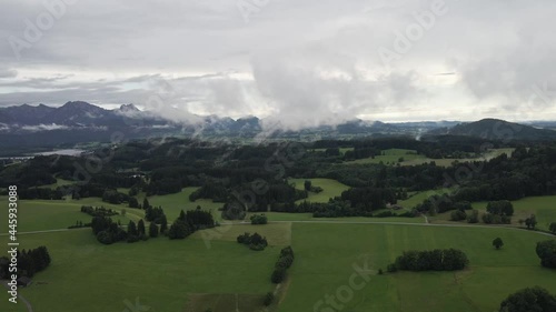 Bavarian Alps on a rainy day