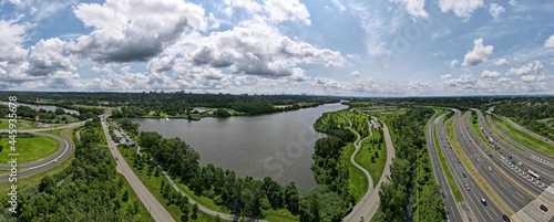 Aerial photos. County park. NJ