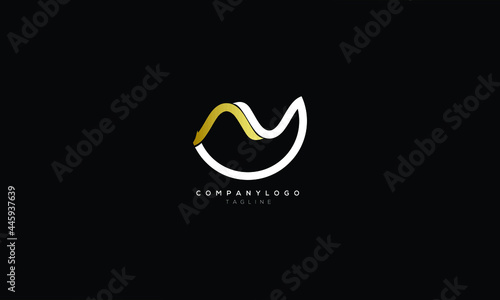 NY YN N AND Y Abstract initial monogram letter alphabet logo design