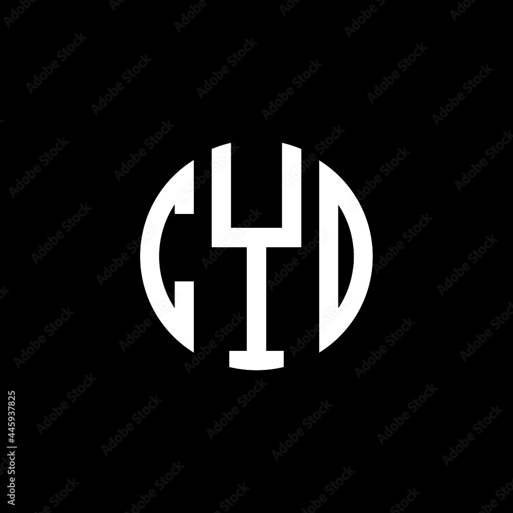 CYO letter logo design. CYO letter in circle shape. CYO Creative three