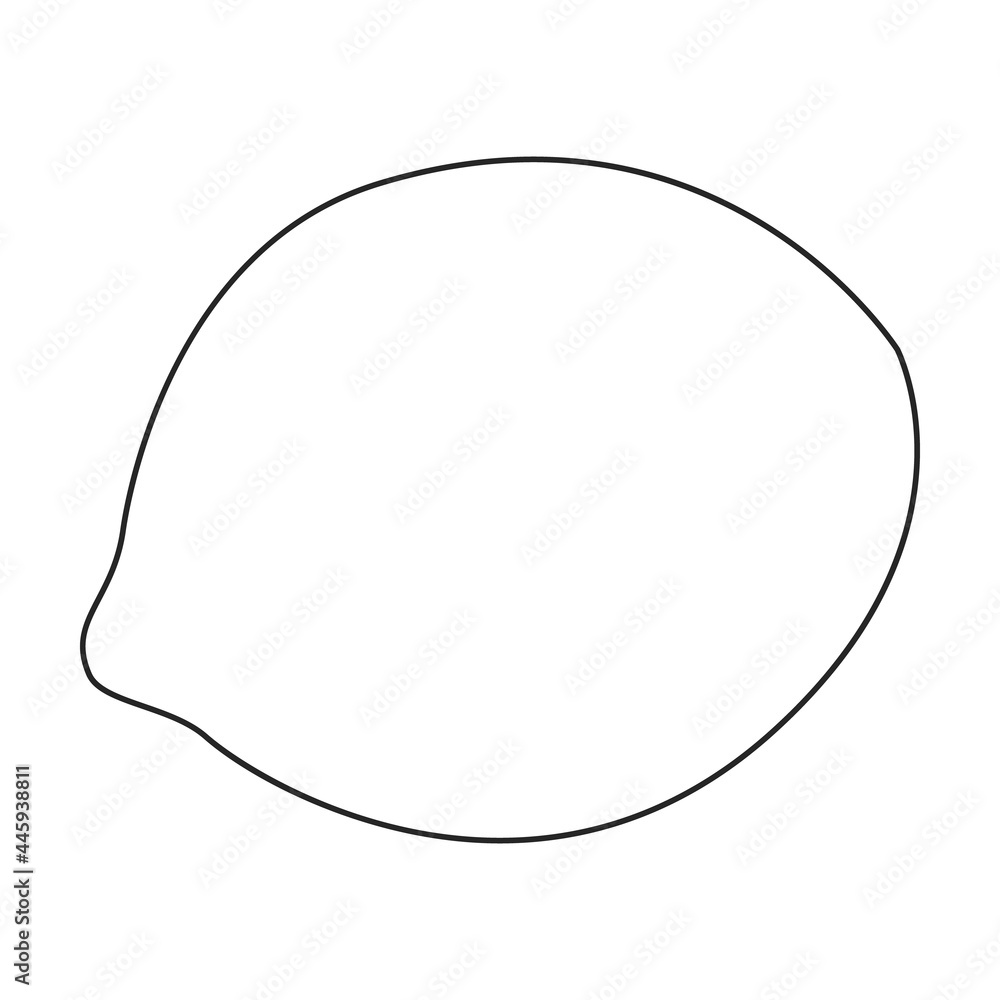 Lemon vector outline icon. Vector illustration citrus on white background. Isolated outline illustration icon of lemon . Lemon vector outline icon. Vector illustration citrus on white background. Isolated outline illustration icon of lemon .