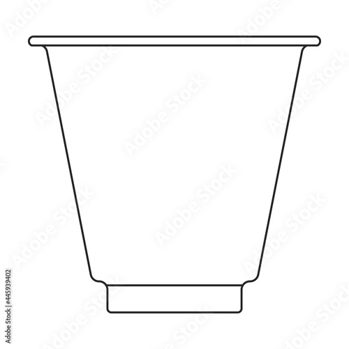 Sour cream vector icon.Outline vector icon isolated on white background sour cream.