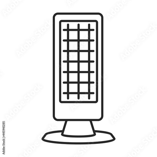 Heater vector outline icon. Vector illustration boiler on white background. Isolated outline illustration icon of heater .