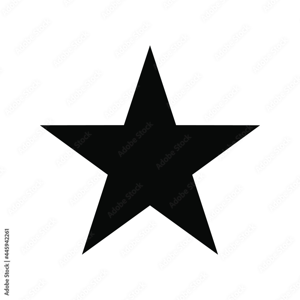Star vector icon png isolated on white background Star vector icon png isolated on white background