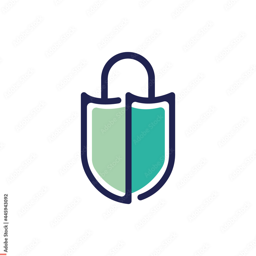 Ecommerce unique Shopping Bag Logo for Business and Company Ecommerce unique Shopping Bag Logo for Business and Company