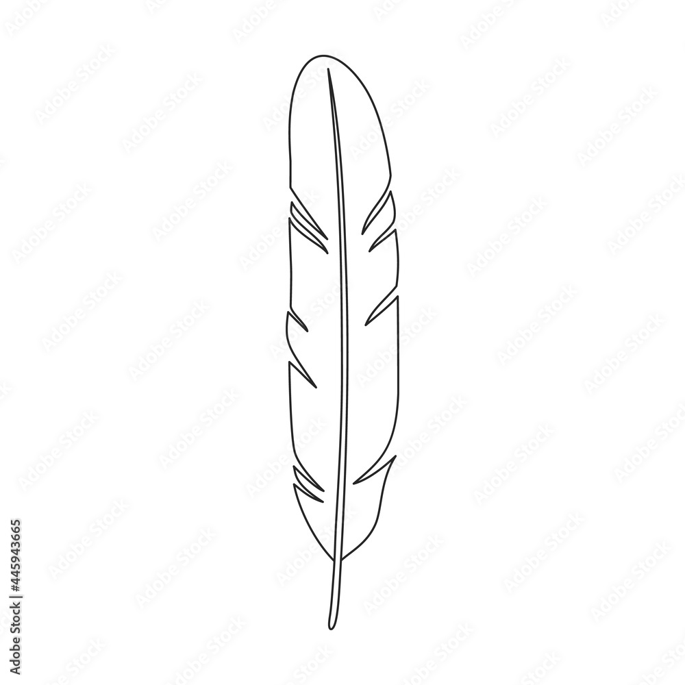 Feather bird vector outline icon. Vector illustration quill on white background. Isolated outline illustration icon of feather bird . Feather bird vector outline icon. Vector illustration quill on white background. Isolated outline illustration icon of feather bird .