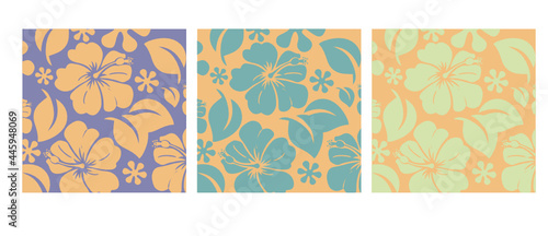 hawaian coconut floral pattern
