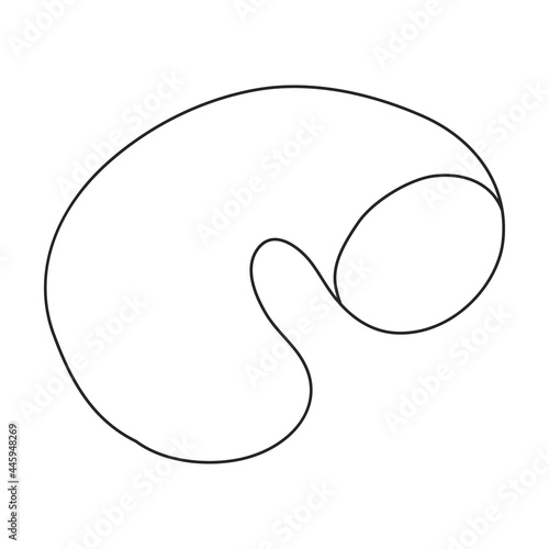 Sausage vector outline icon. Vector illustration meat on white background. Isolated outline illustration icon of sausage, .