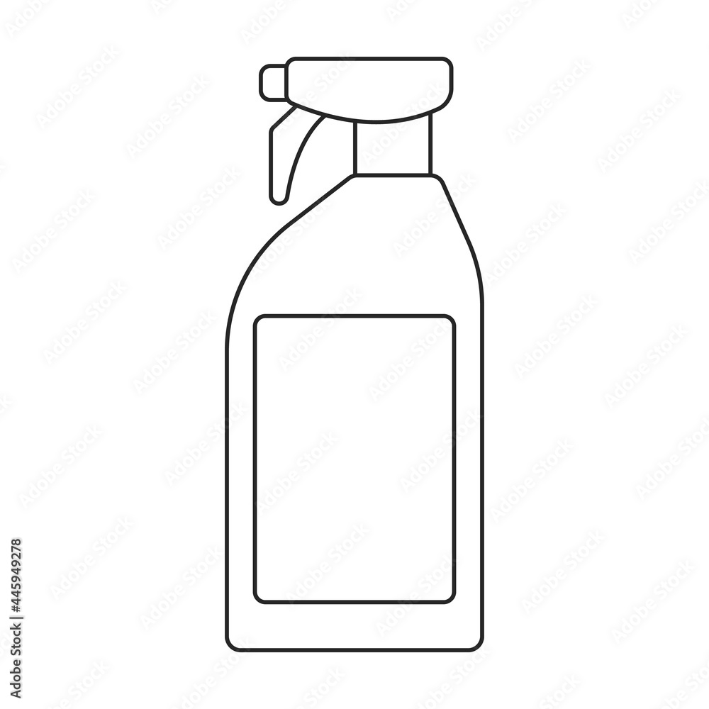 Detergent vector outline icon. Vector illustration powder for laundry on white background. Isolated outline illustration icon of detergent.