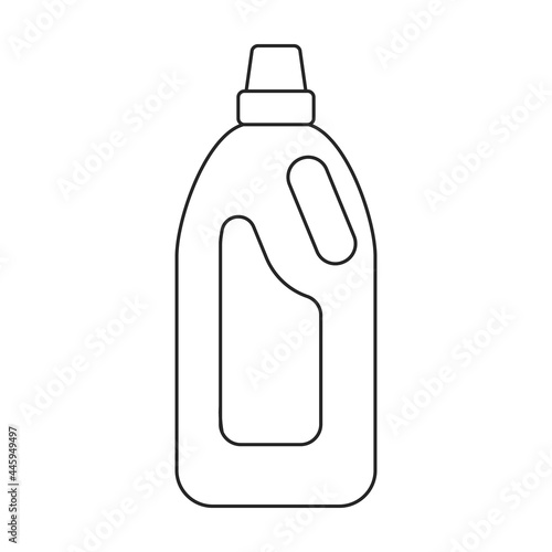 Detergent vector outline icon. Vector illustration powder for laundry on white background. Isolated outline illustration icon of detergent.