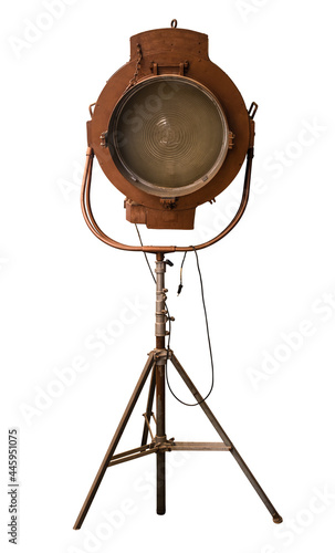 Bild auf Leinwand Vintage Stage Or Movie Set Light