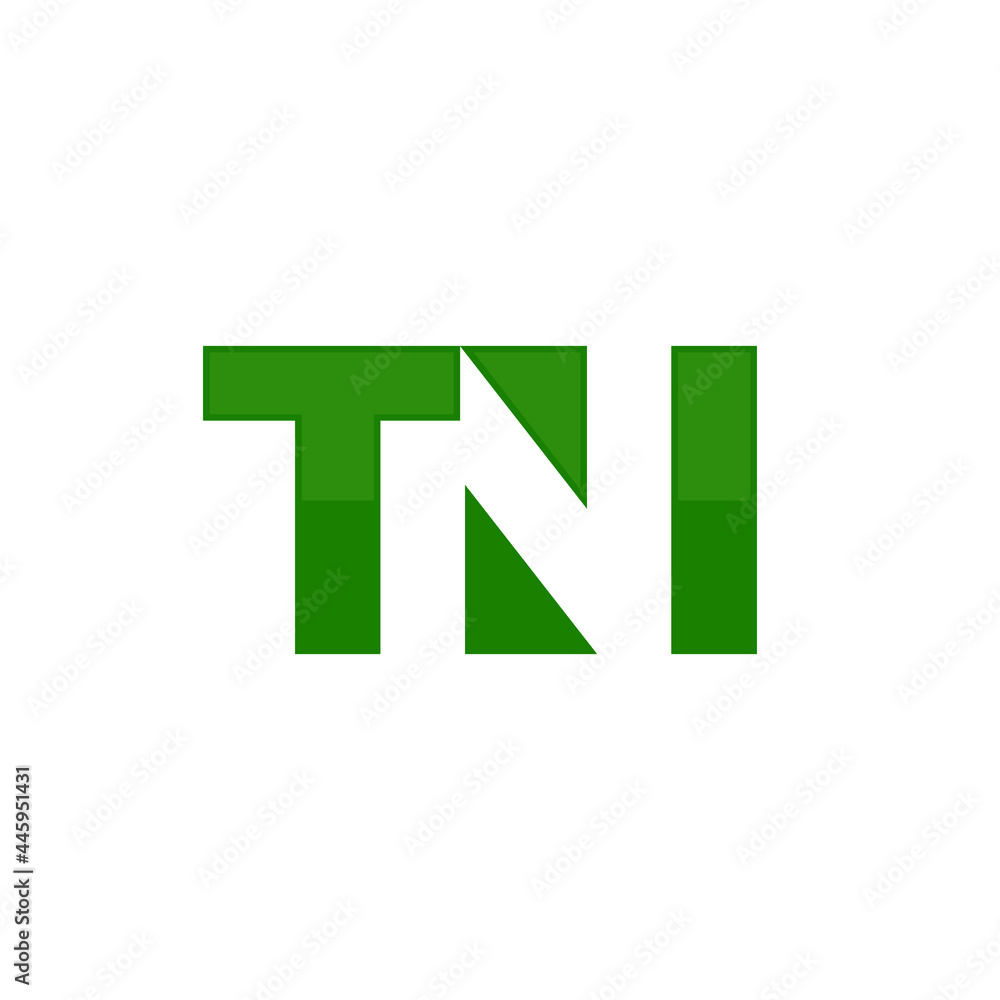 Letter T, N, and I icon. TNI Logo design. Vector Illustration. Letter T, N, and I icon. TNI Logo design. Vector Illustration.