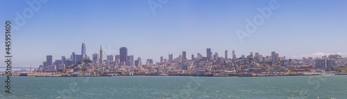 Sunny view of the San Francisco skyline from Alcatraz island © Kit Leong