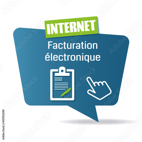 Logo facturation électronique.