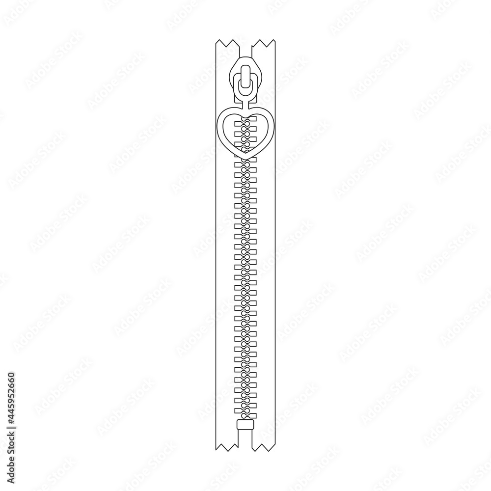 Lock vector outline icon. Vector illustration zipper on white background. Isolated outline illustration icon of lock . Lock vector outline icon. Vector illustration zipper on white background. Isolated outline illustration icon of lock .