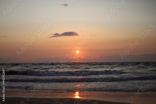 sunset on the beach